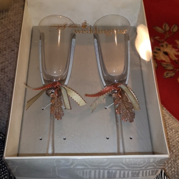 Autumn Splendor Toasting Glasses Set - Picture 4 of 6